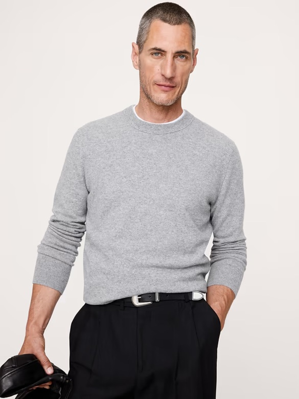 NWT Banana Republic Cashmere Sweater in Light Gray
